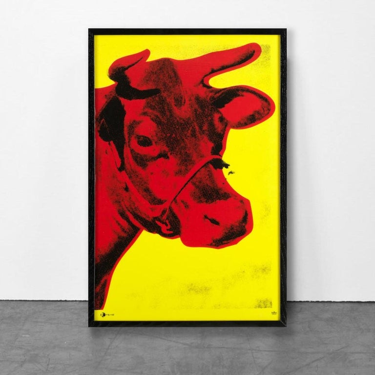 Andy Warhol, Cow -Contemporary Art, Limited Edition, Gift, Pop Art,  Animals, Red For Sale at 1stDibs