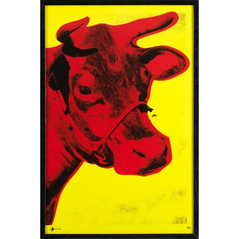 Andy Warhol, Mucca - Arte contemporanea, Edizione limitata, Regalo, Pop Art, Animali, Rosso 1