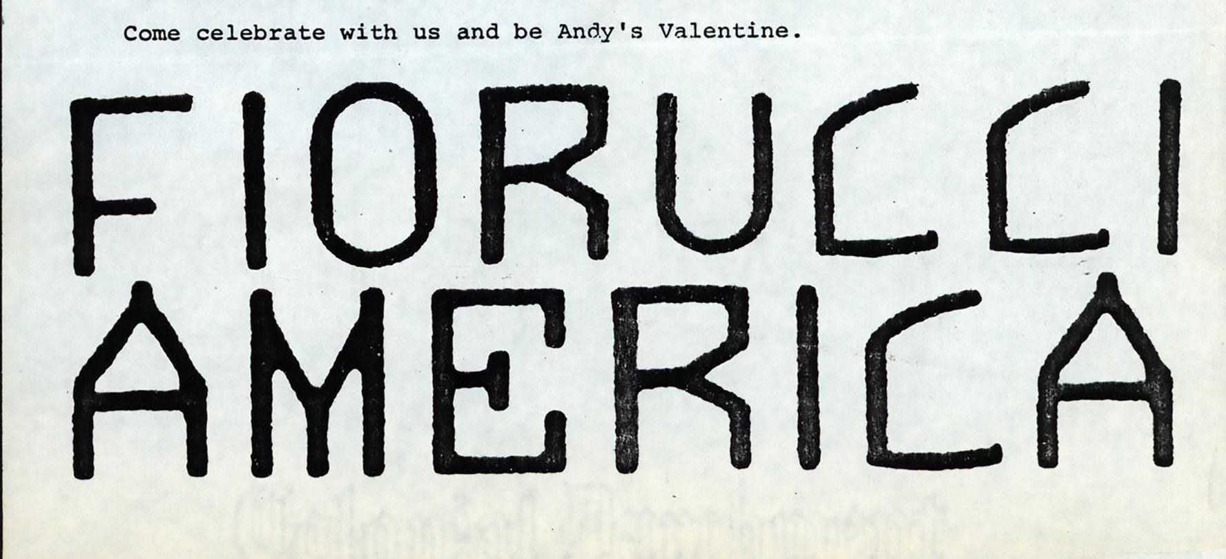 Andy Warhol Fiorucci 1986 Presseerklärung im Angebot 3