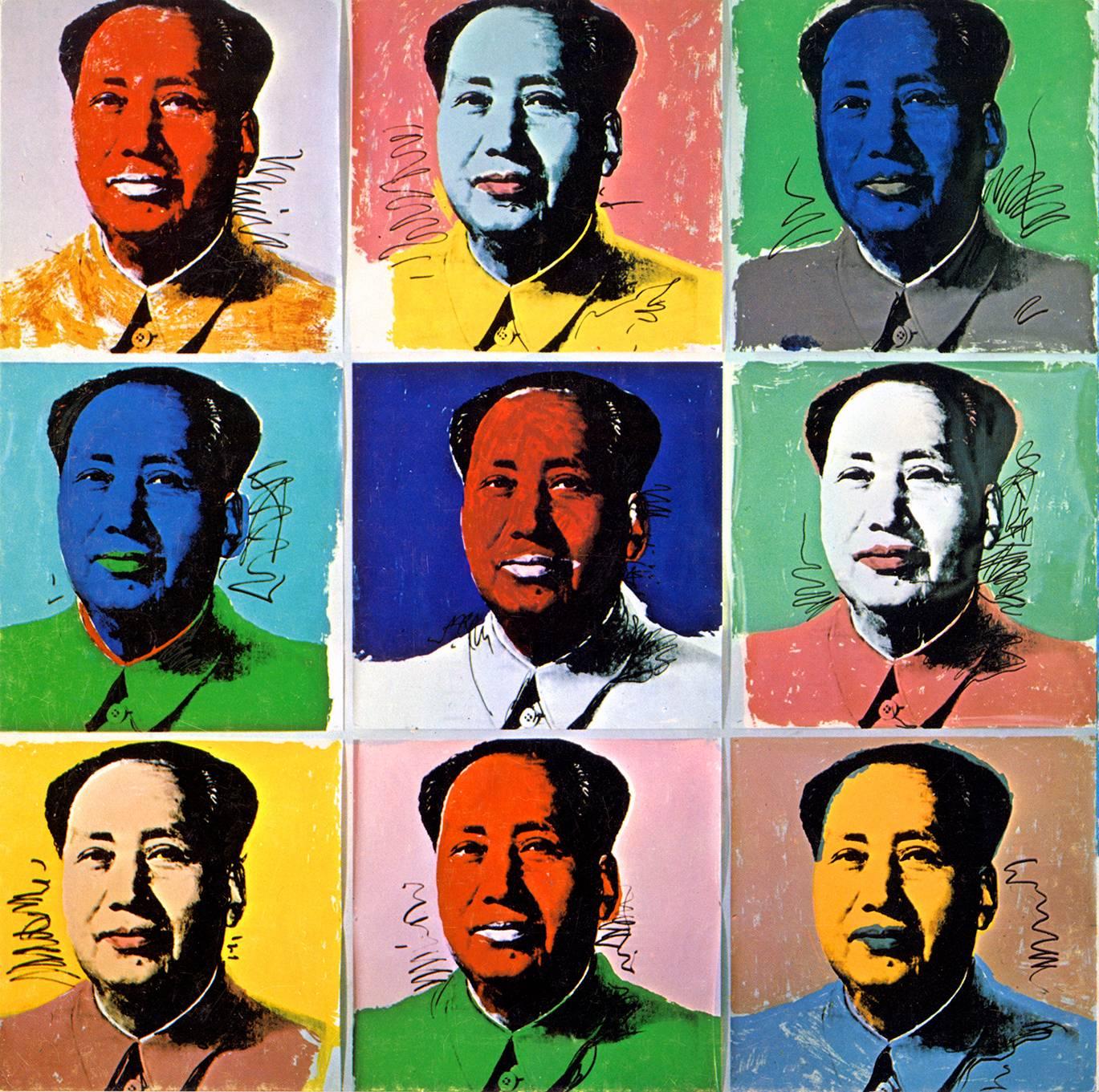 Andy Warhol Mao 1972 announcement (Andy Warhol Leo Castelli gallery)  - Pop Art Art by (after) Andy Warhol