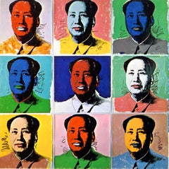 Andy Warhol Mao 1972 announcement (Andy Warhol Leo Castelli gallery)