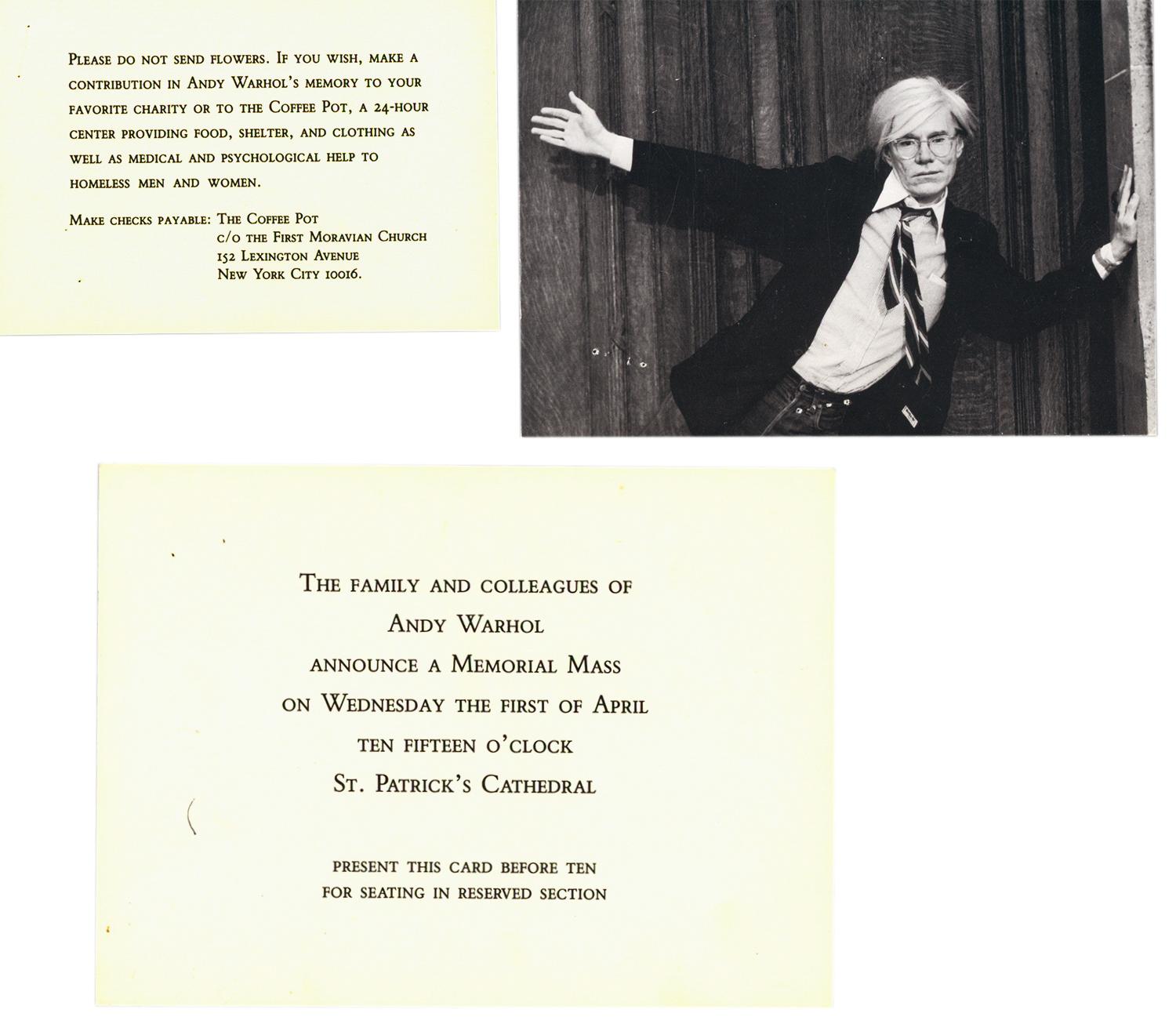 Mémorial Andy Warhol de la cathédrale St. Patricks 1987 (Andy Warhol mort 1987) - Pop Art Art par (after) Andy Warhol