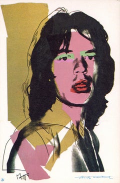 Andy Warhol Mick Jagger: portfolio of 10 Leo Castelli announcements 