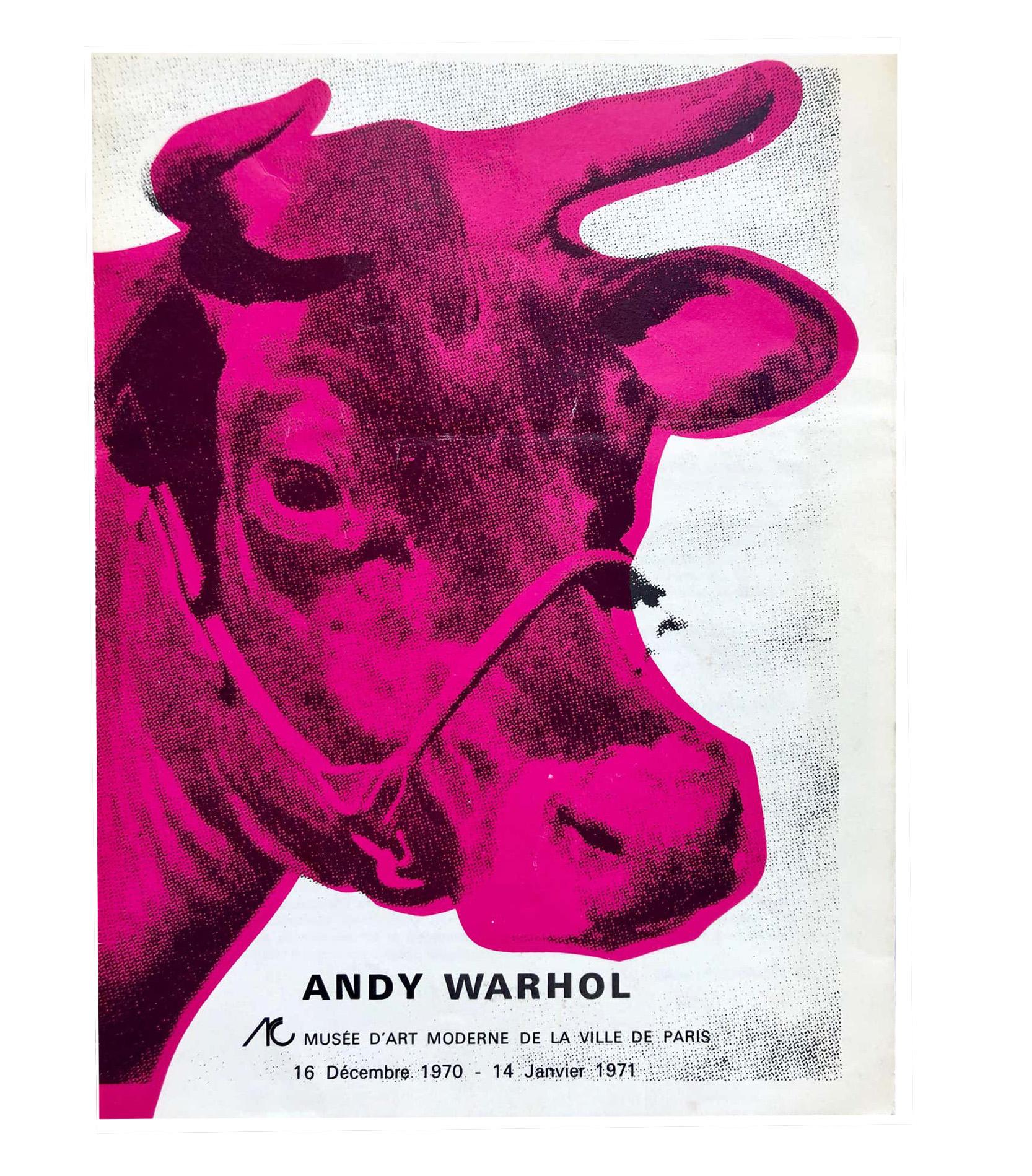 Catalogue du Musée d'Art Moderne Andy Warhol (Warhol Cow)  - Pop Art Print par (after) Andy Warhol
