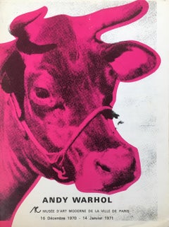 Retro Andy Warhol Musee d’Art Moderne catalog (Warhol Cow) 