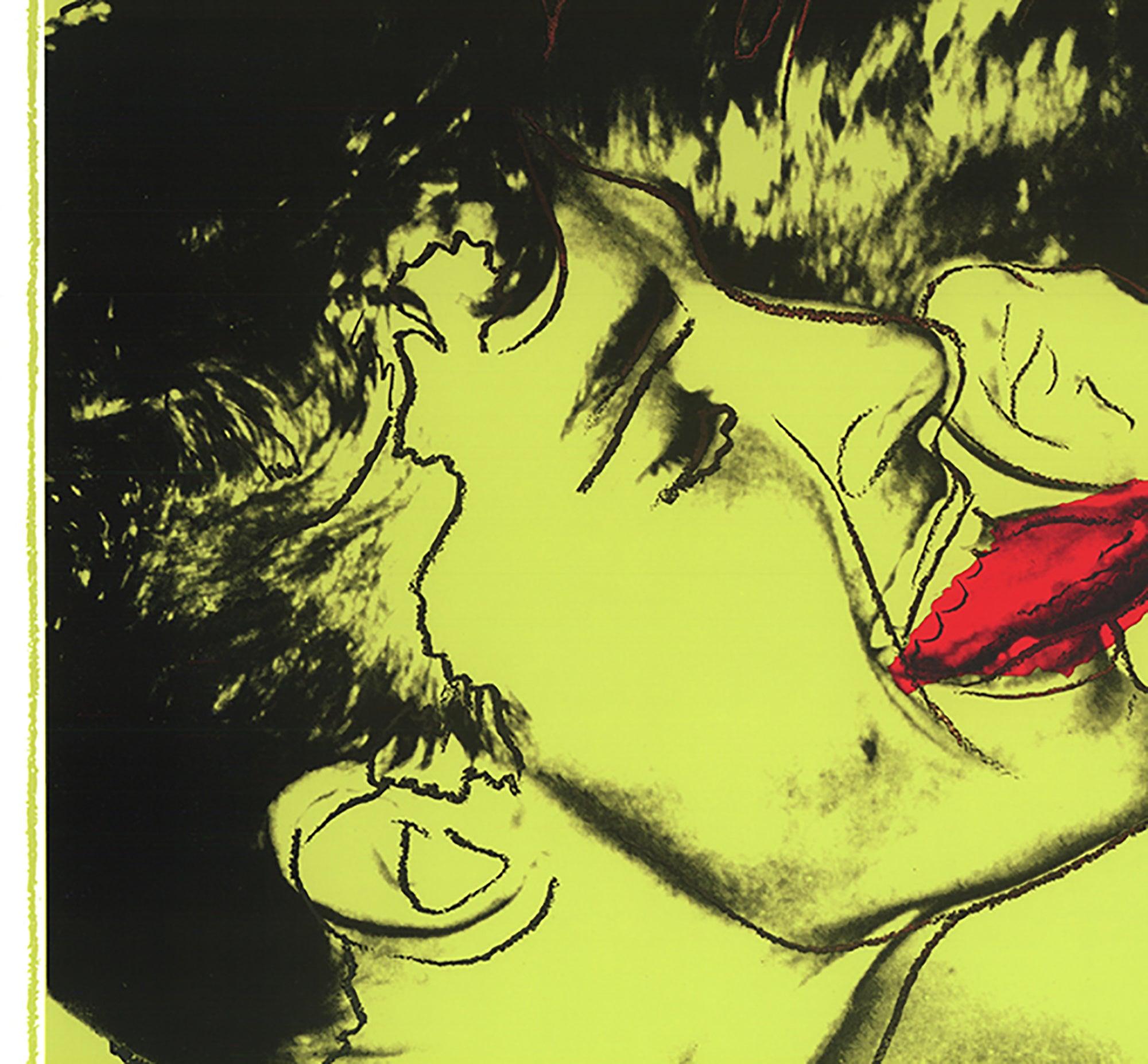Artist: Andy Warhol
Title: Querelle Green
Year: 1983
Signed: No
Medium: Offset Lithograph
Paper Size: 39.25 x 27.5 inches ( 99.695 x 69.85 cm )
Image Size: 26.5 x 26.5 inches ( 67.31 x 67.31 cm )
Edition Size: Unknown
Framed: No
Condition: A: