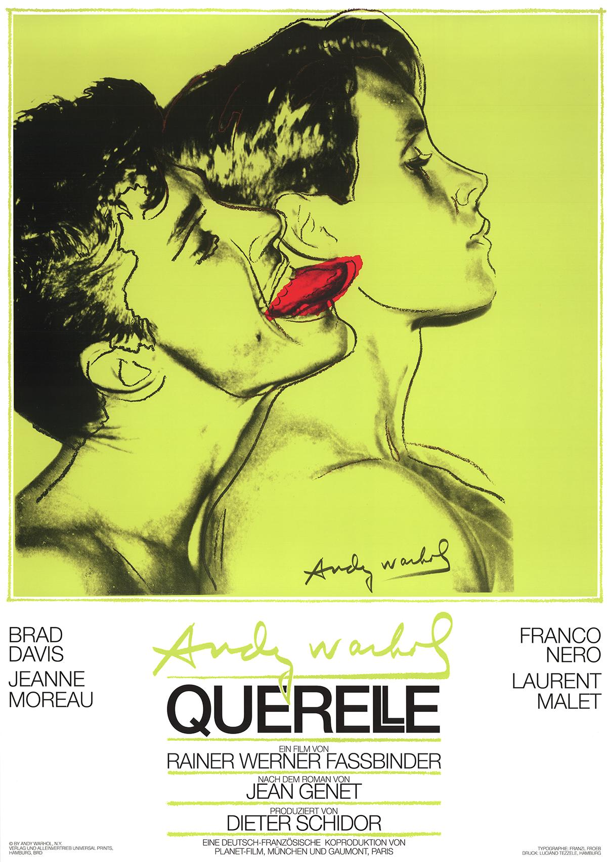 Andy Warhol-Querelle -Poster-1983- FIRST EDITION Pop Art - Print by (after) Andy Warhol