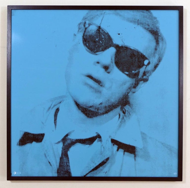 (after) Andy Warhol Portrait Print - Andy Warhol, Self Portrait -Contemporary Art, Edition, Gift, Pop Art, Blue
