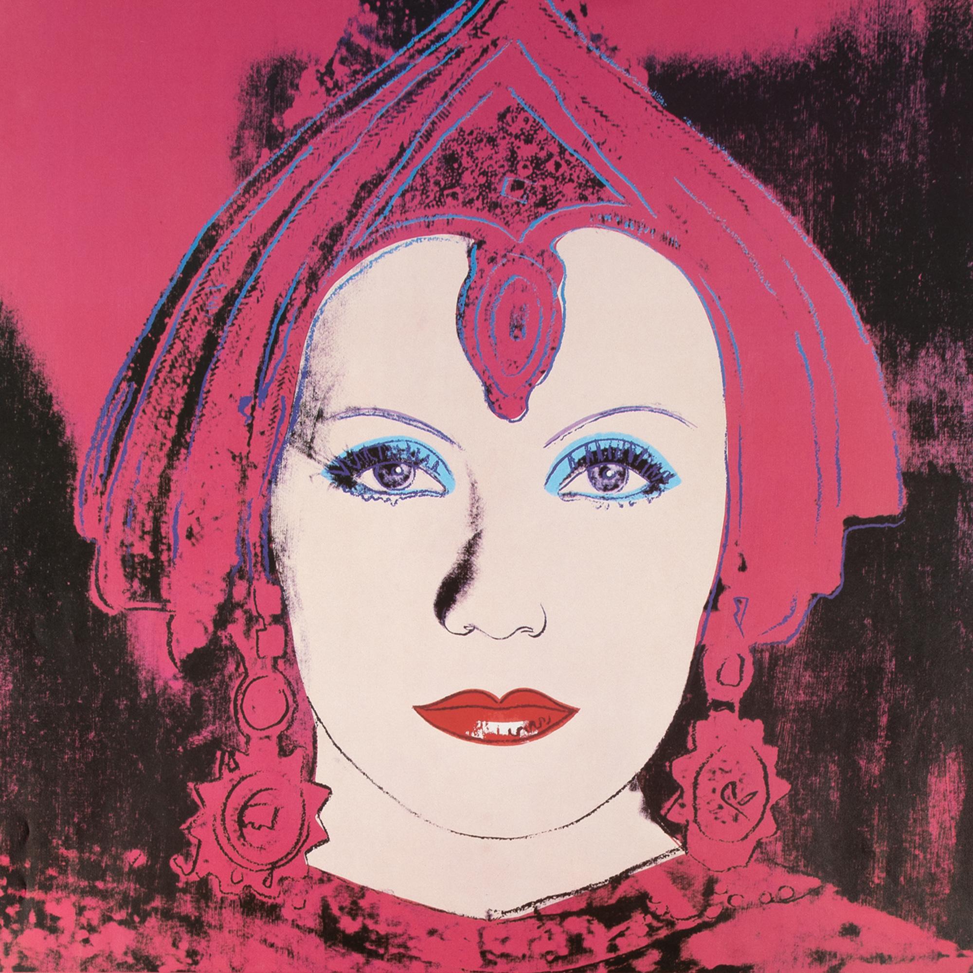 Andy Warhol, La stella - Kestner-Gesellschaft, Poster per mostra, Stampa Pop Art - Portrait Print Rosa di (after) Andy Warhol