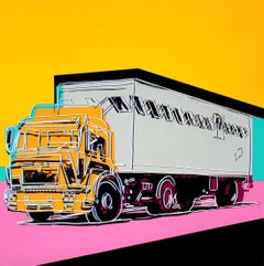 ANDY WARHOL 'TRUCKS - FS. II. 367, INVITATION FRAMED
