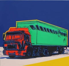 ANDY WARHOL 'TRUCKS - FS. II. 368, INVITATION FRAMED