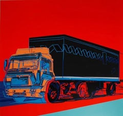 ANDY WARHOL 'TRUCKS - FS. II. 369, INVITATION FRAMED