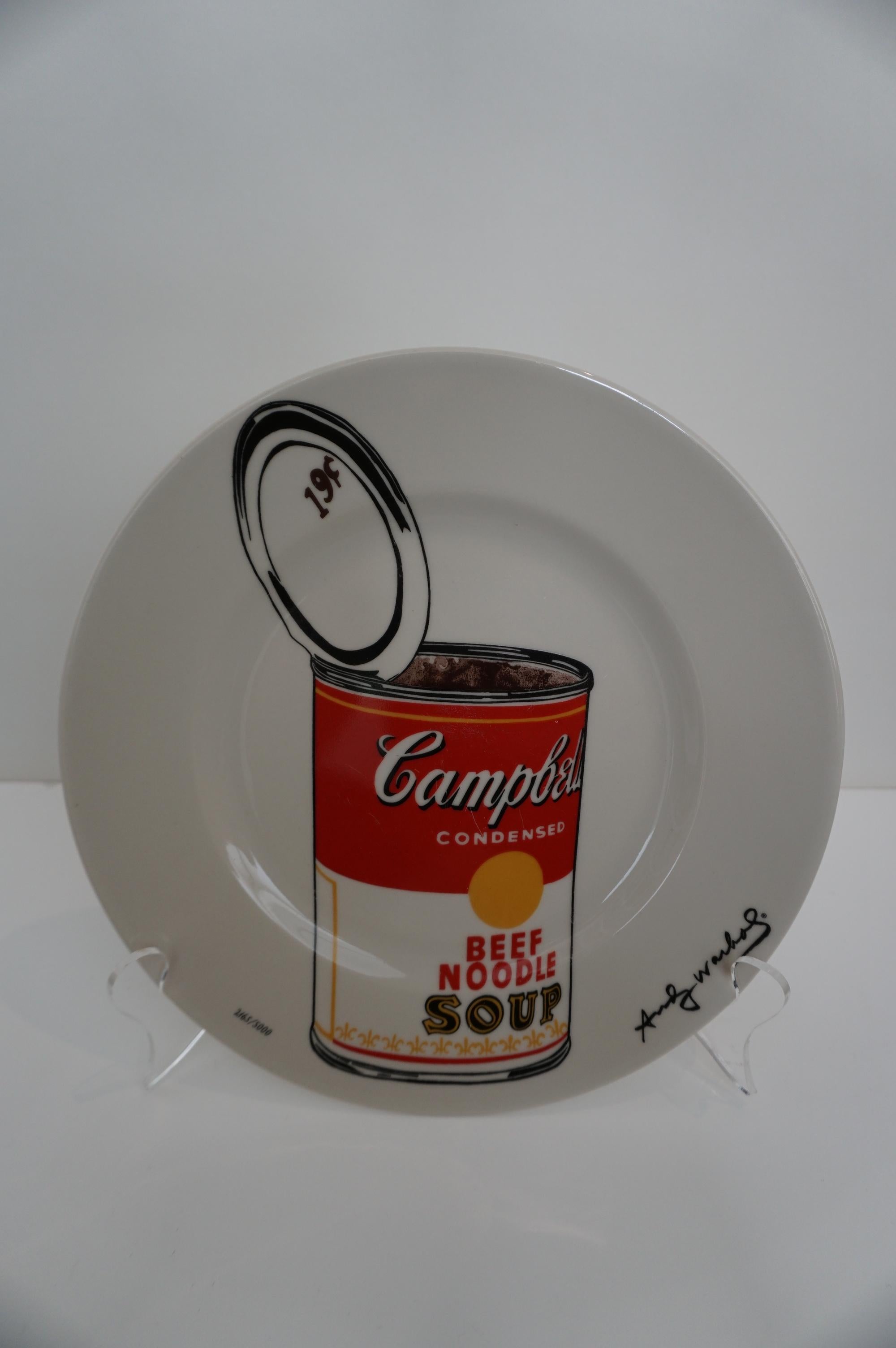 (after) Andy Warhol Still-Life Print - Beef Noodle Soup (plate)