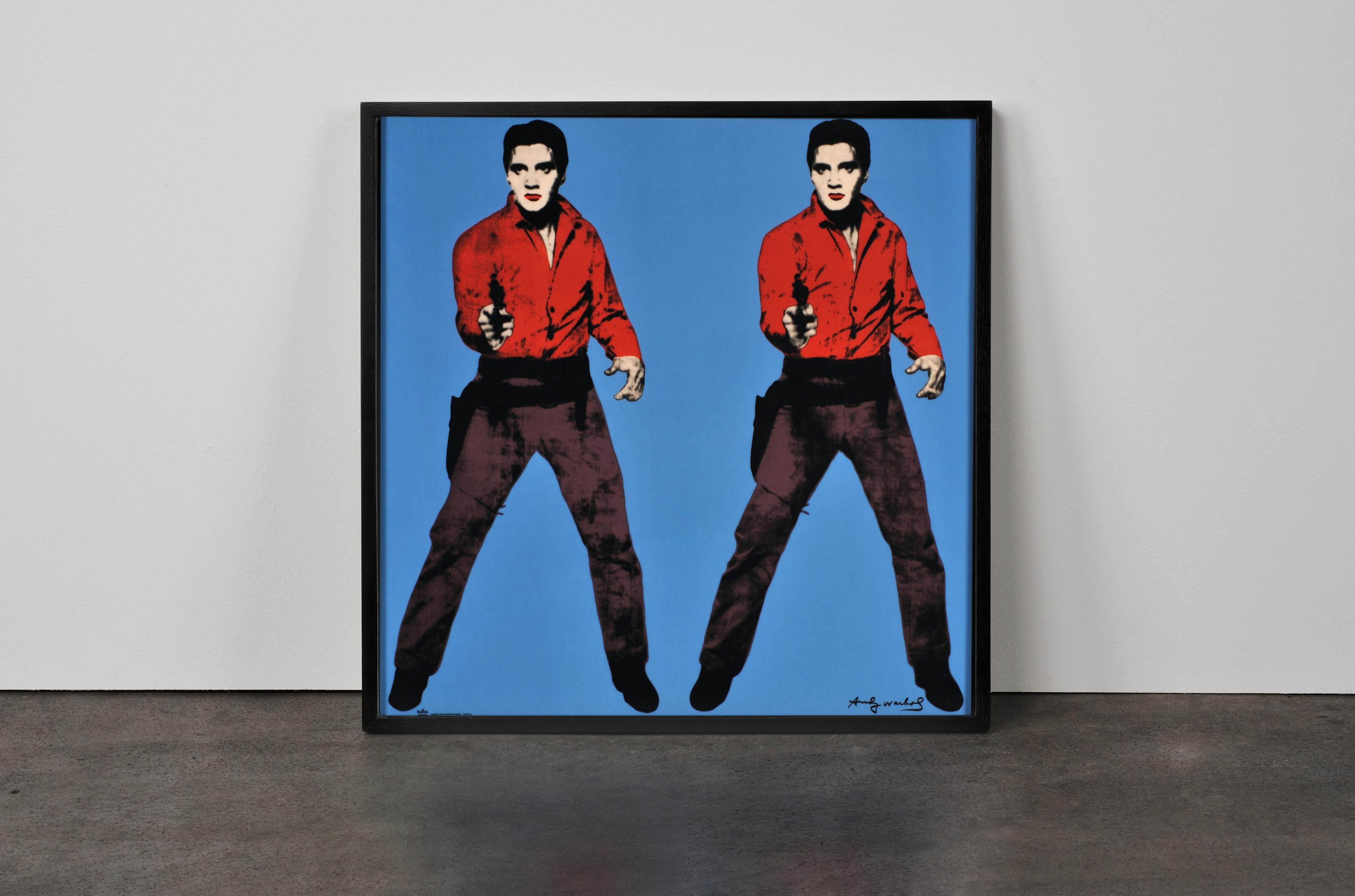 ANDY WARHOL
Blue Elvis
Edition of 49
From Rosenthal Studio Line
51 x 51 cm (20.1 x 20.1 in.)
Signed in glaze (fac-simile signature), numbered on the reverse on label In wooden box, accompanied by Certificate of Authenticity from the Rosenthal Studio