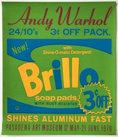 Poster Brillo per il Pasadena Art Museum, originale del 1970, Pop Art americana