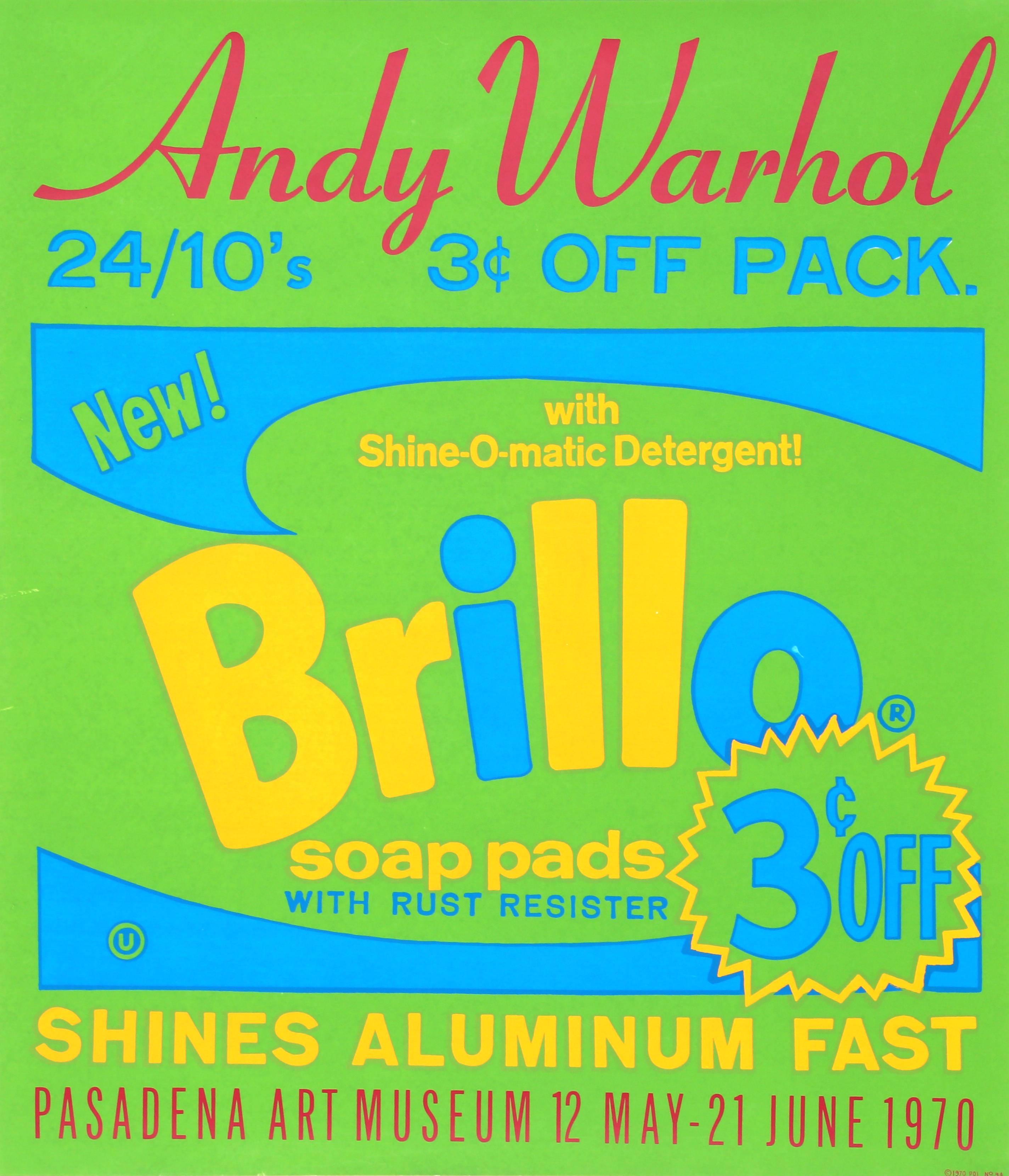 (after) Andy Warhol Abstract Print - Brillo Soap Pads - Pasadena Art Museum, Screenprint after Andy Warhol