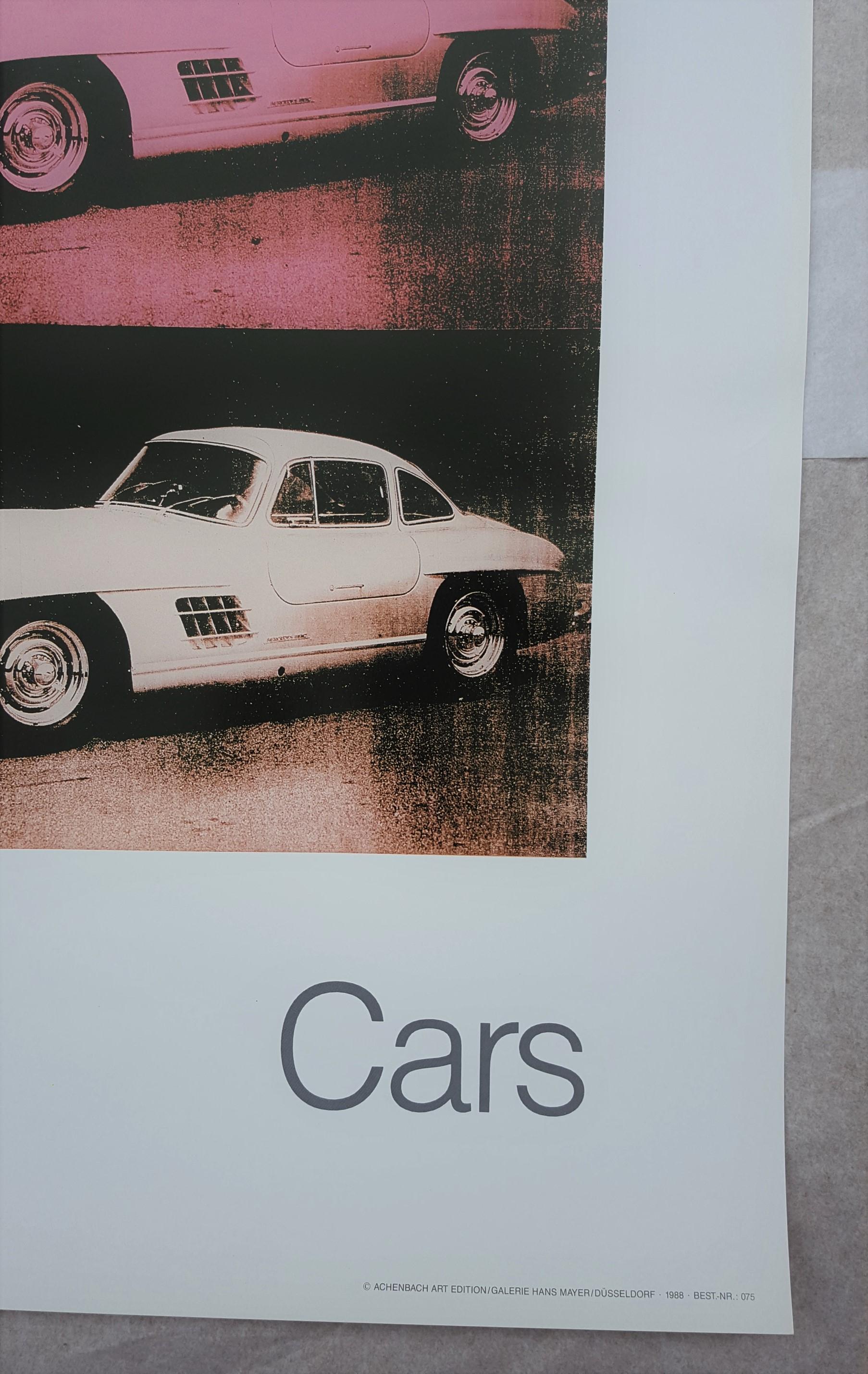 Cars: Mercedes-Benz 300 SL Coupe, 1954 - Pop Art Print by (after) Andy Warhol