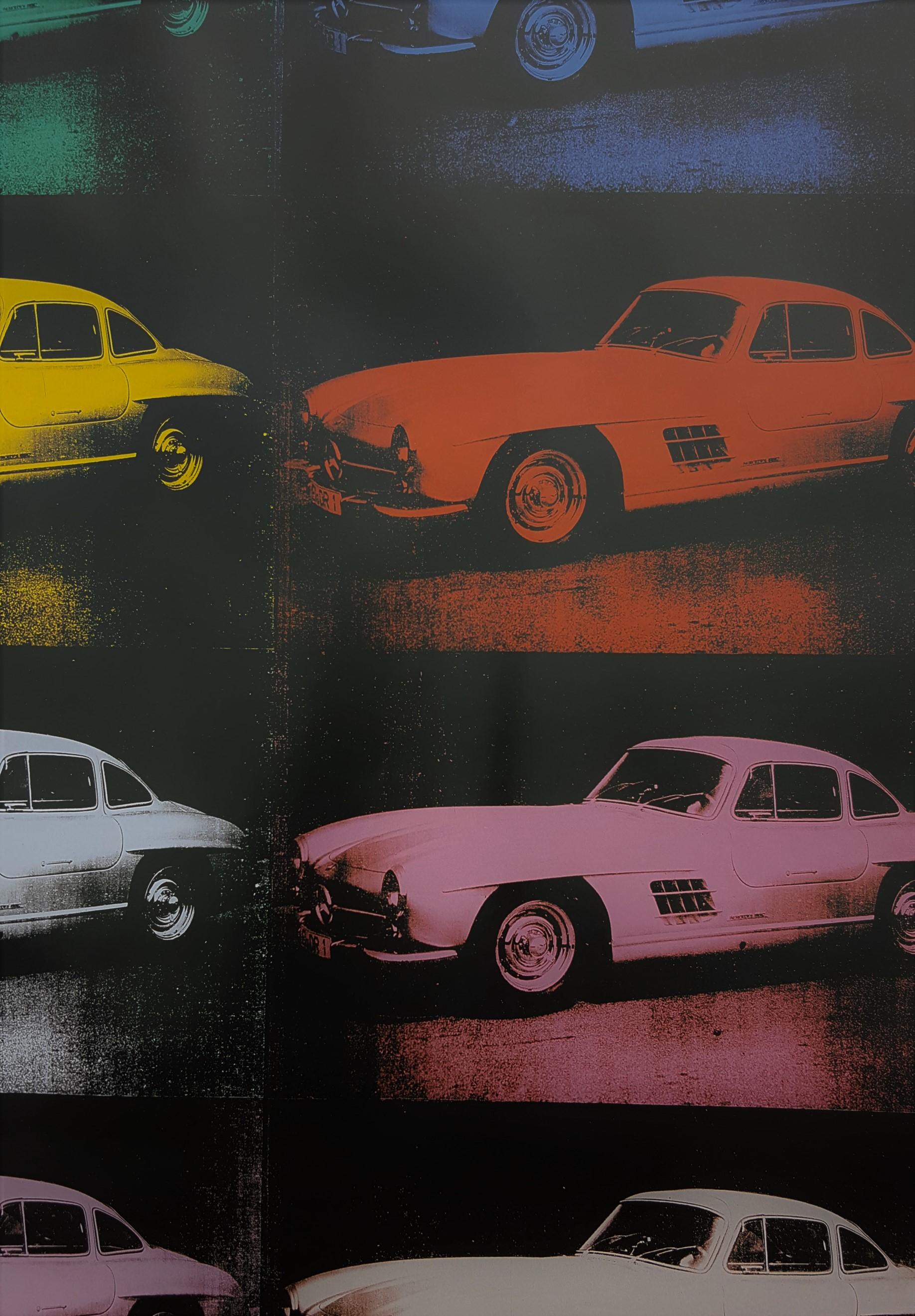 Cars: Mercedes-Benz 300 SL Coupe, 1954 - Black Print by (after) Andy Warhol