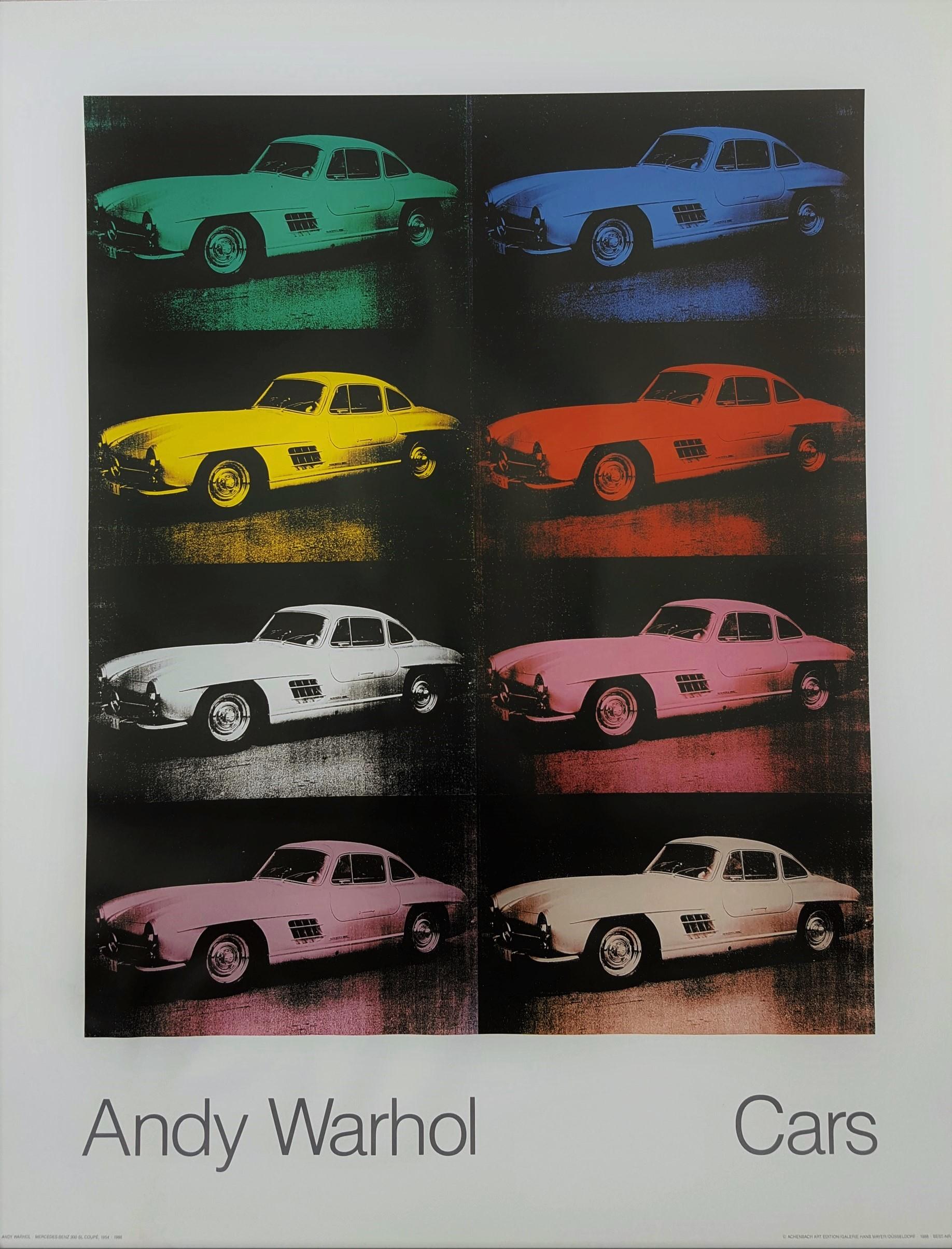 (after) Andy Warhol Print - Cars: Mercedes-Benz 300 SL Coupe, 1954