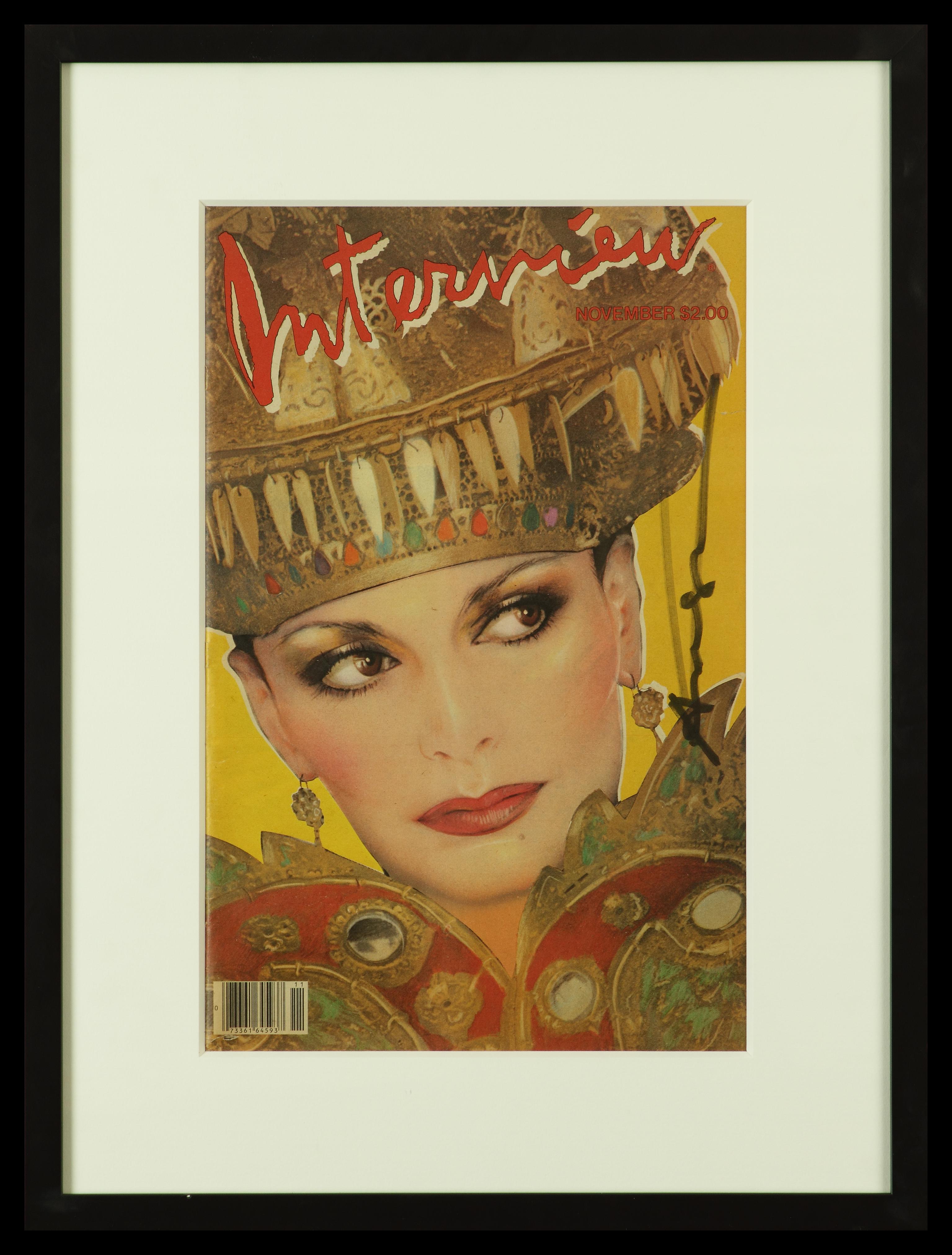  Diane Von Furstenberg Interview Cover, Signed By Andy Warhol, American, Pop Art - Print by (after) Andy Warhol