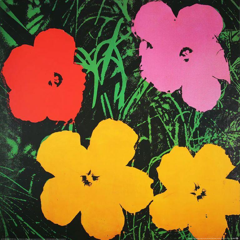 Flores de Andy Warhol (1964) Impresión artística - Diseño Pop Art icónico