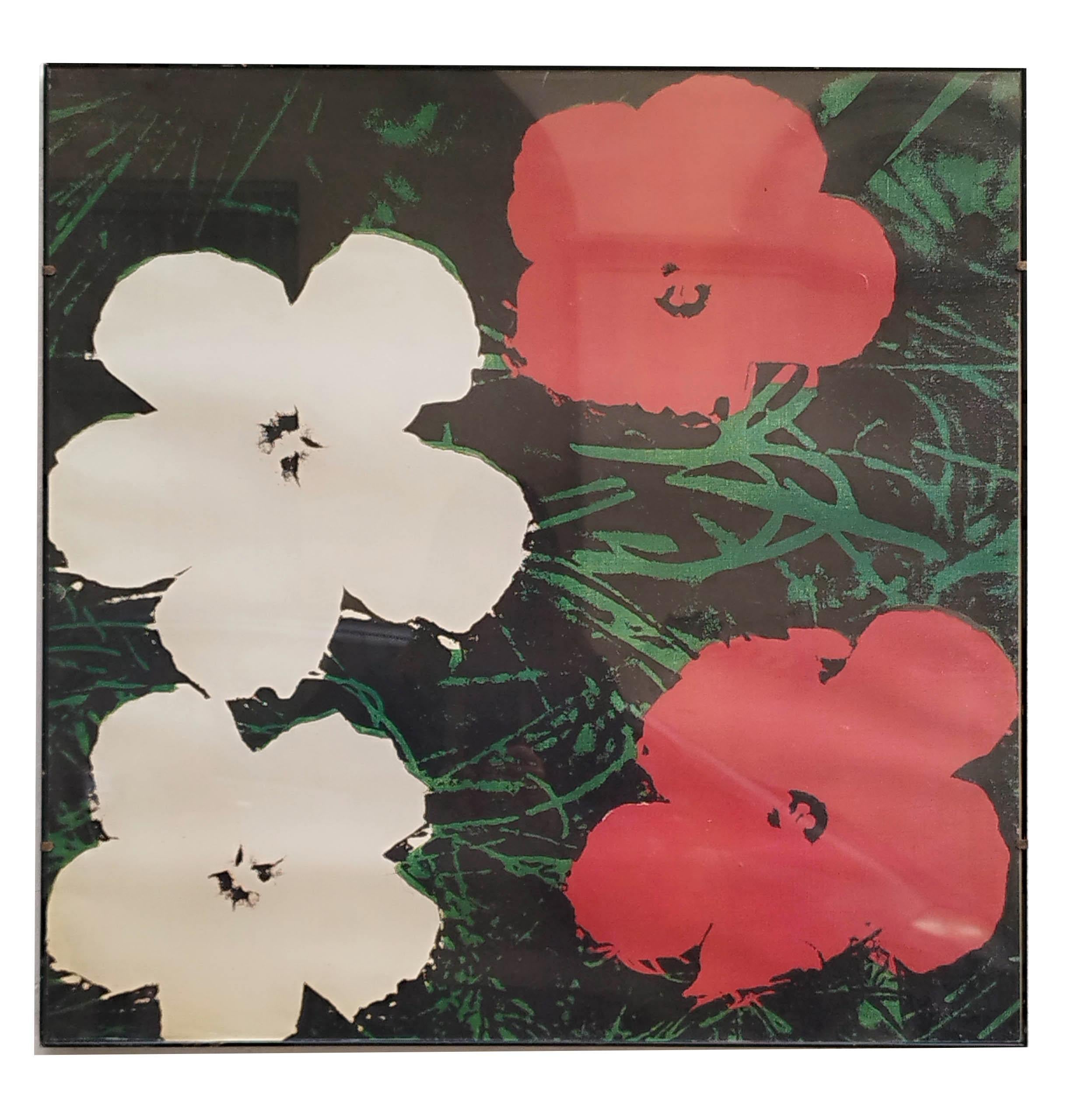 Fleurs - Gravure moderne d'Andy Warhol , Italie 1970 - Print de (after) Andy Warhol