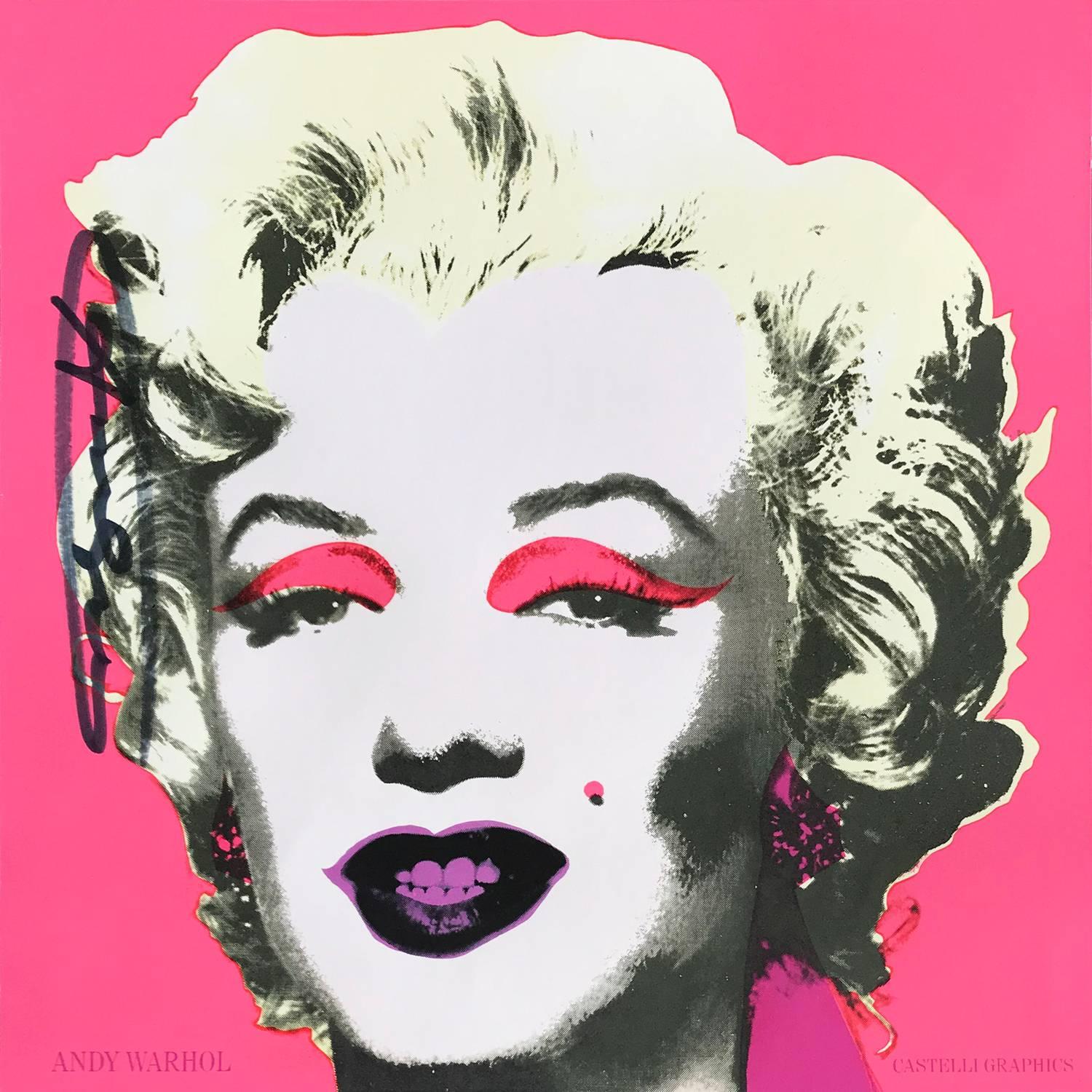Marilyn (Castelli Graphics Announcement), 1981, Signed by Andy Warhol, Pop Art - Print by (after) Andy Warhol