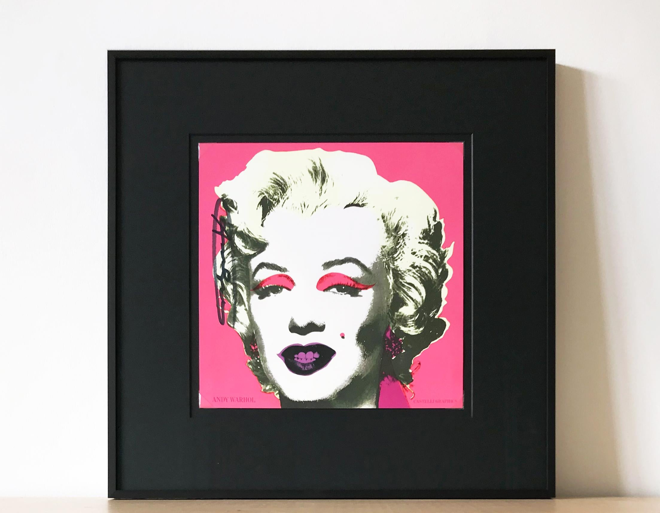 (after) Andy Warhol Figurative Print - Marilyn (Castelli Graphics Announcement), 1981, Signed by Andy Warhol, Pop Art