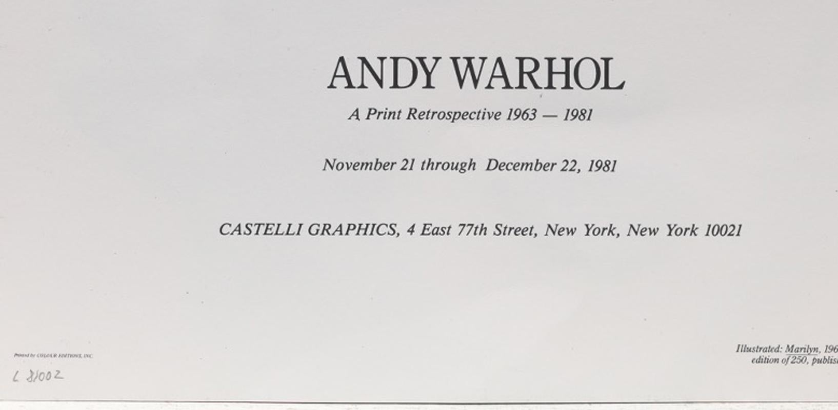 Marilyn, Castelli Graphics Invitation 2