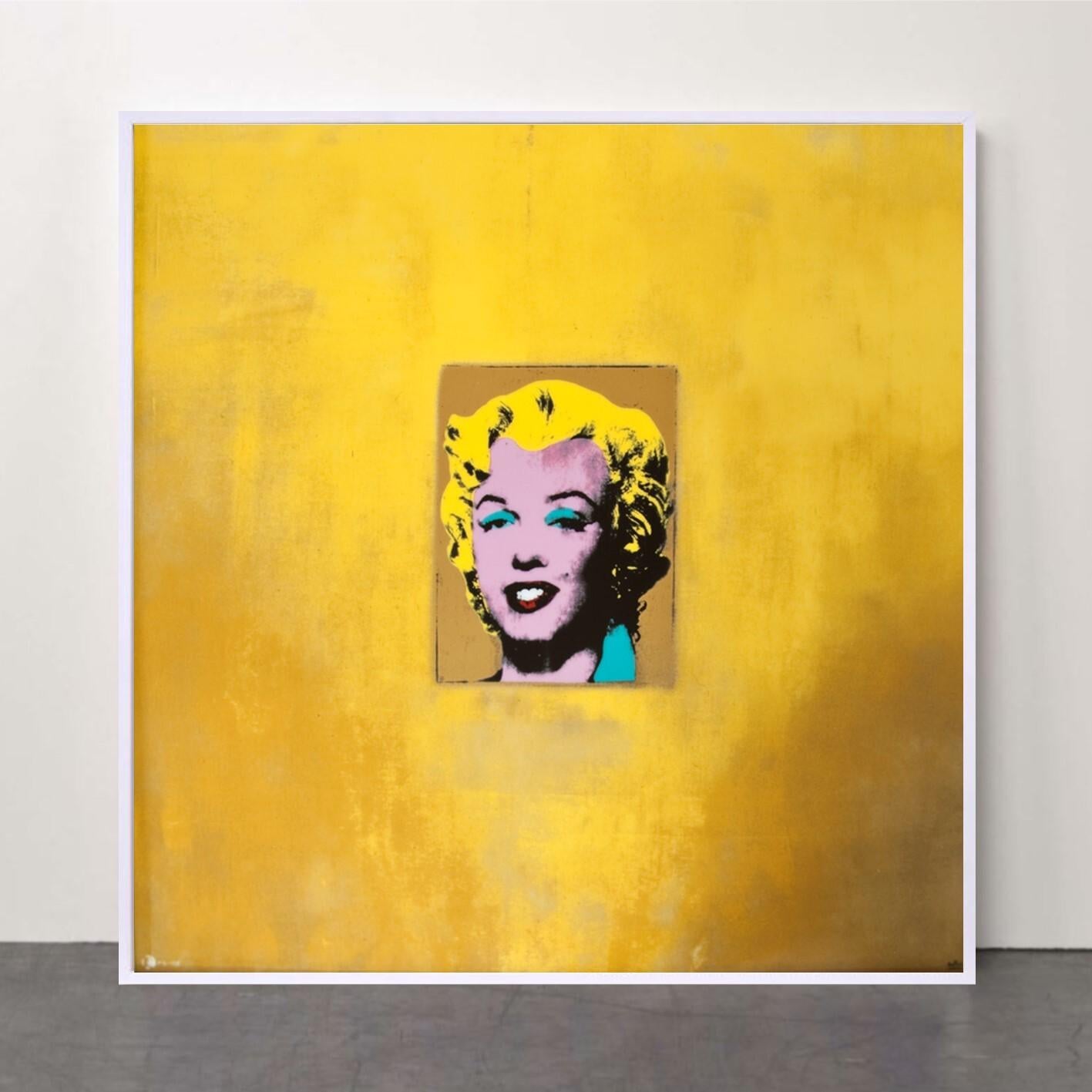 Marilyn (Oro) - Arte contemporanea, Edizioni, Andy Warhol, Cornice, Pop Art - Print di (after) Andy Warhol