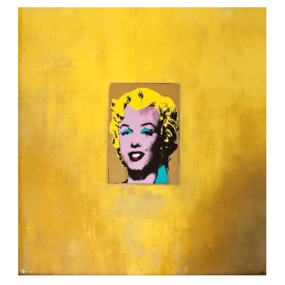 (after) Andy Warhol Portrait Print - Marilyn (Gold) -Contemporary Art, Editions, Andy Warhol, Framed, Pop Art