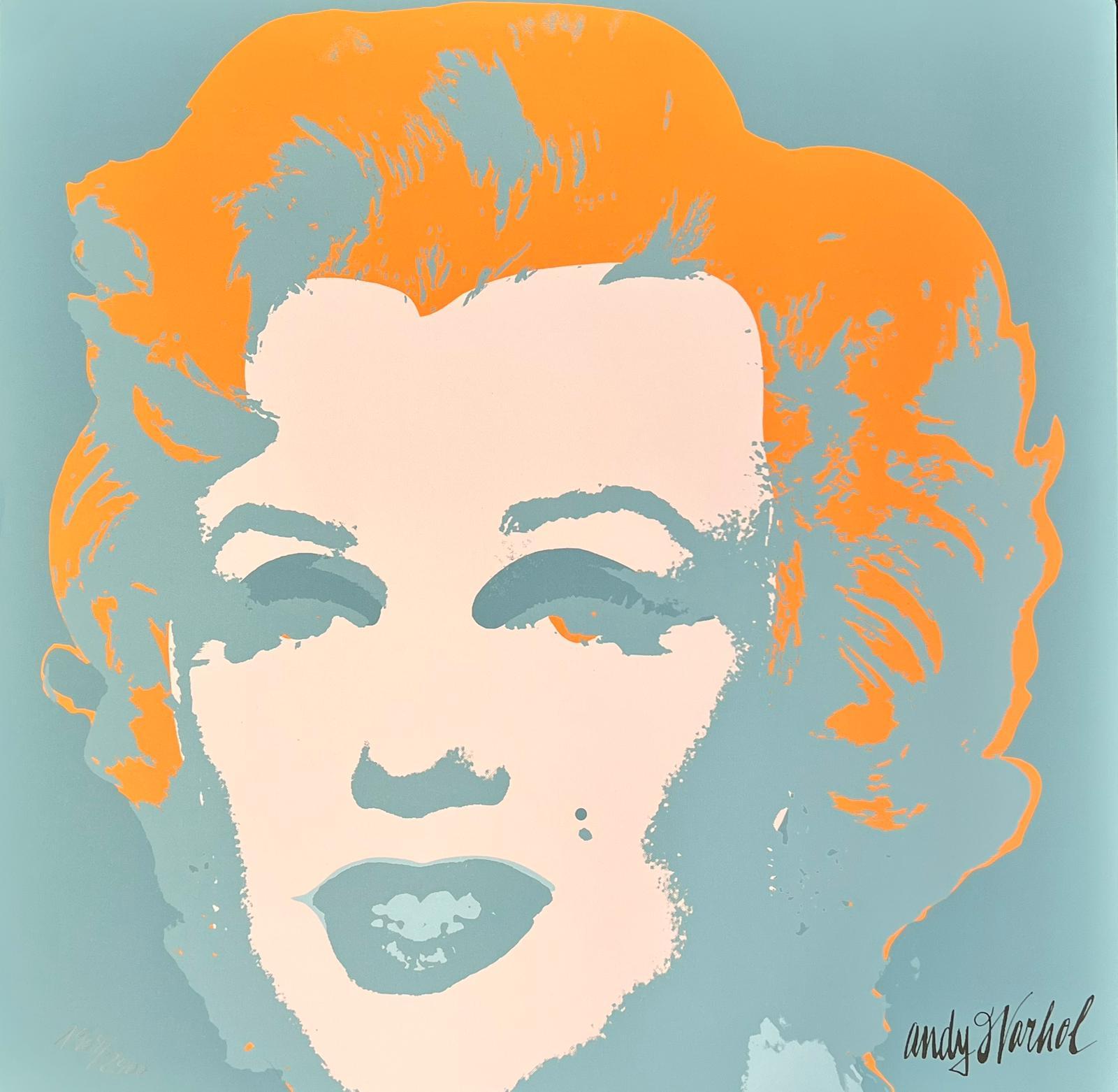 (after) Andy Warhol Figurative Print - Marilyn Monroe Coloured Lithograph CMOA Stamped Large Work