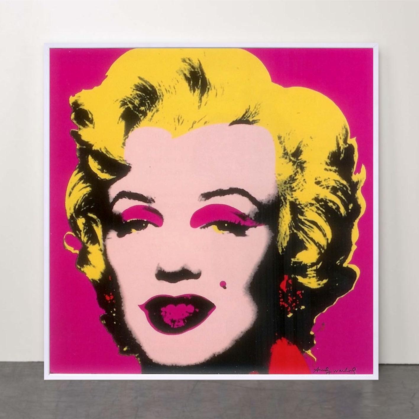 Marilyn (Pink) -Contemporary Editions, Andy Warhol, Framed, Pop Art, Rosenthal - Print by (after) Andy Warhol