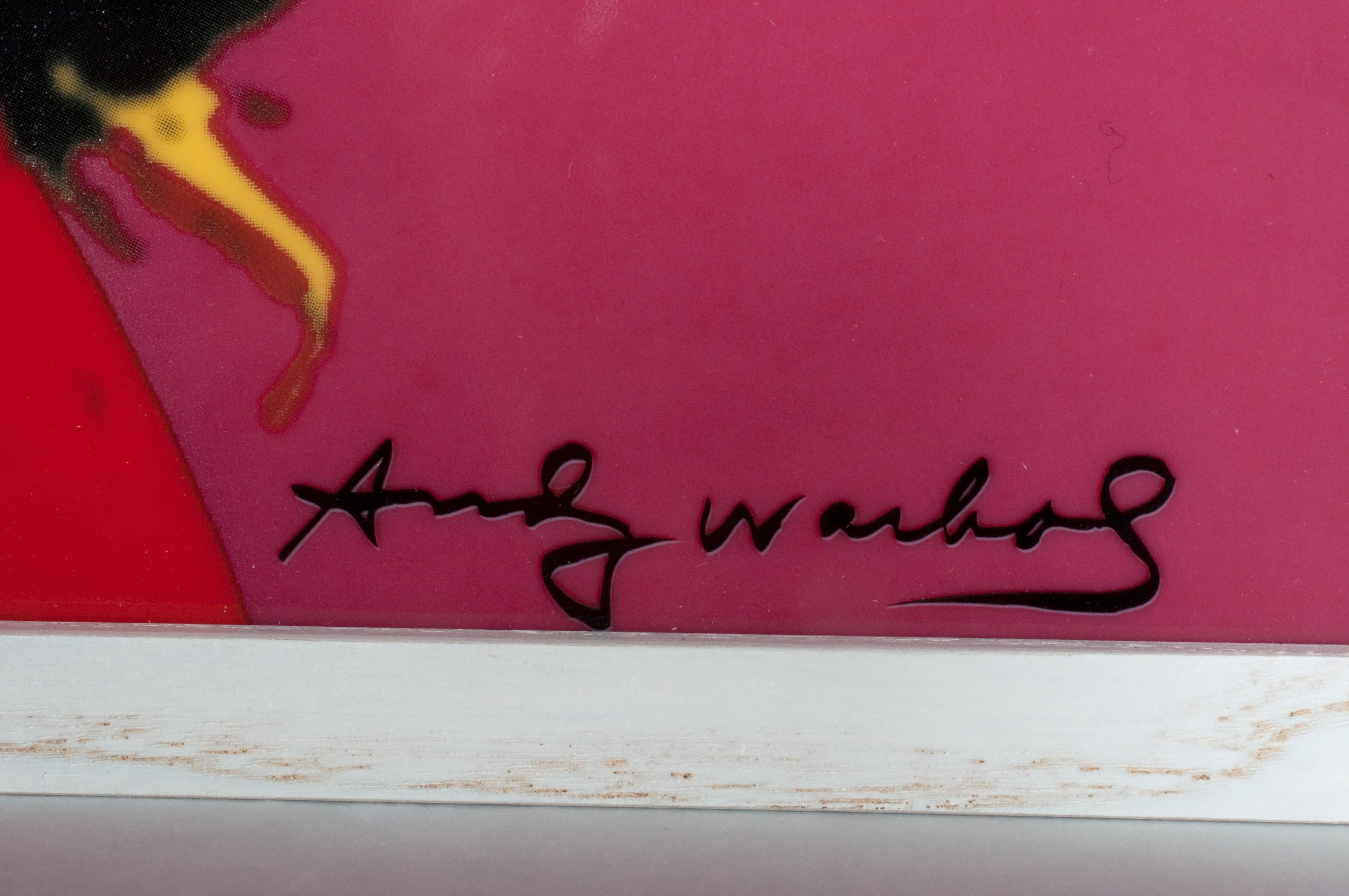 ANDY WARHOL
Marilyn Pink, 2010
Porcelain
Edition of 49
51 x 51 cm (20.1 x 20.1 in.)
Facsimile signature in glaze, numbered on the reverse on label In wooden box, accompanied by Certificate of Authenticity from the Rosenthal Studio in collaboration