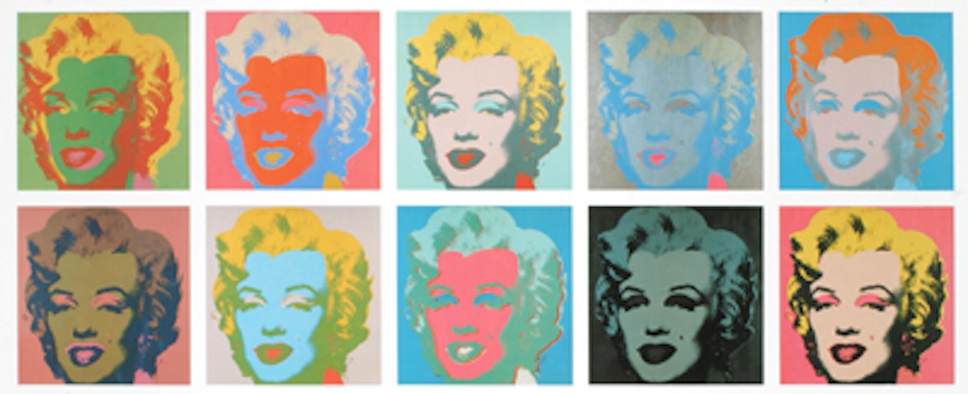 10 Marilyns - Print by (after) Andy Warhol