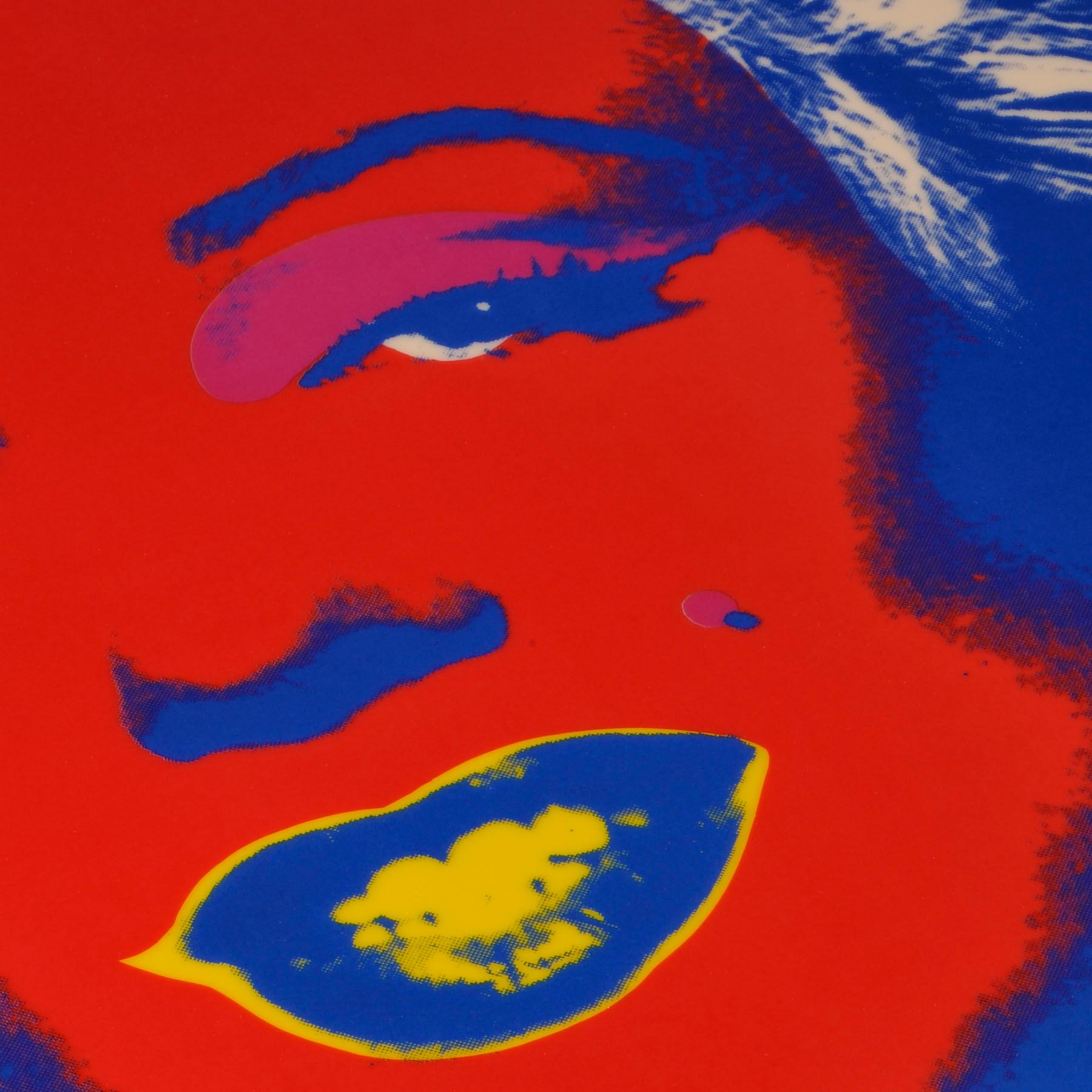 Marilyn (Purple-Red)-Contemporary Editions, Andy Warhol, Framed, Enamel, Pop Art For Sale 4