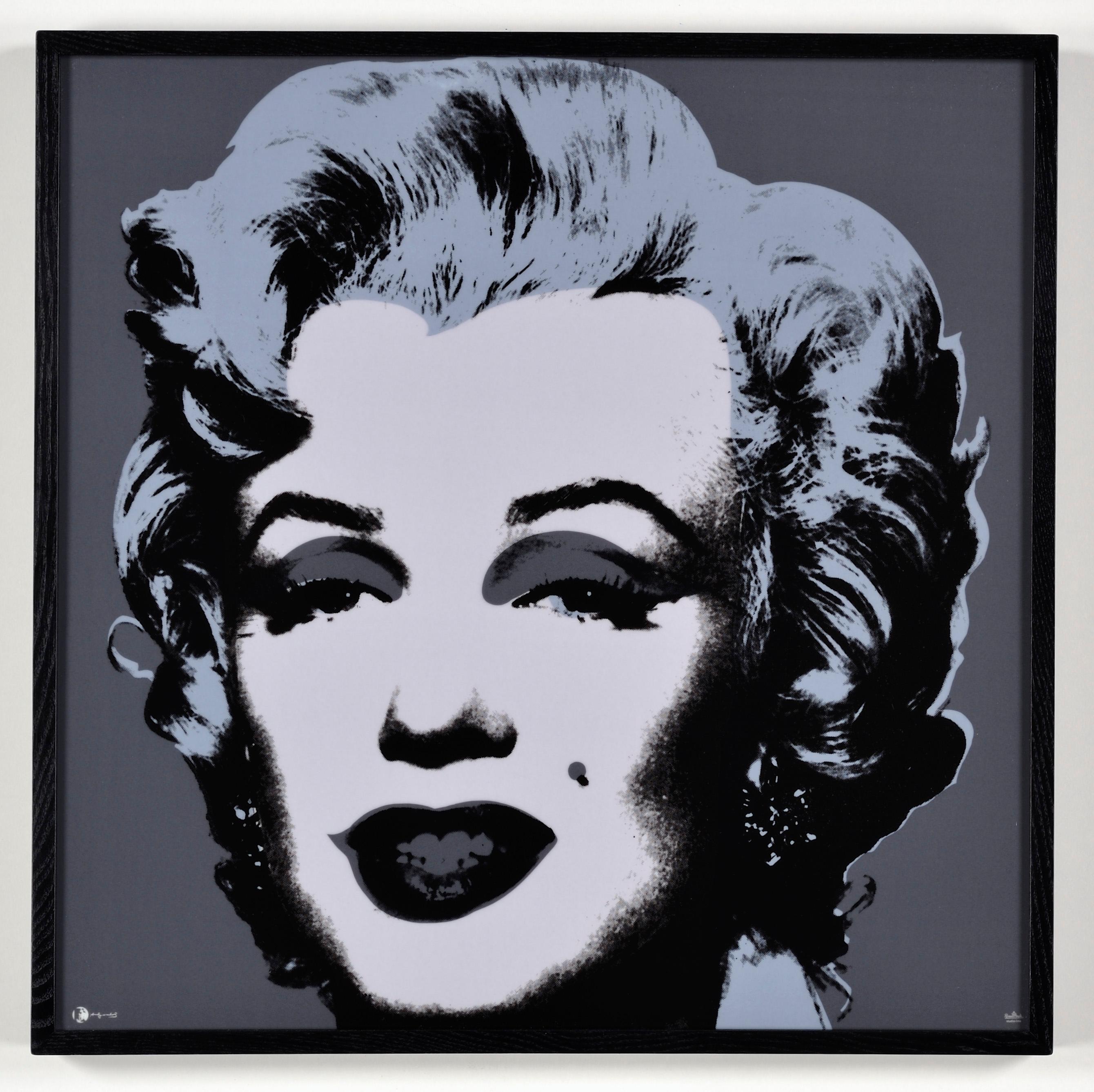 Marilyn (Silver) -Contemporary Editions, Andy Warhol, Framed, Pop Art