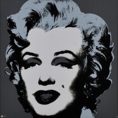 Marilyn (Silver) -Contemporary Editions, Andy Warhol, Framed, Pop Art