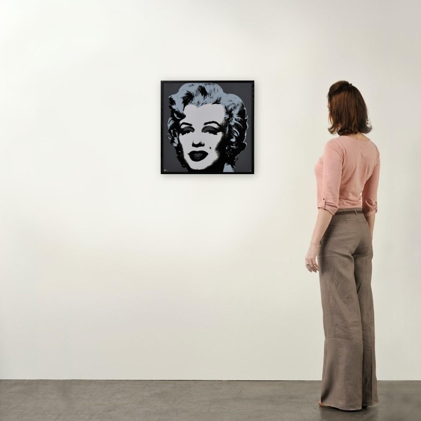 Marilyn (Silver) -Contemporary Editions, Andy Warhol, Framed, Pop Art For Sale 4