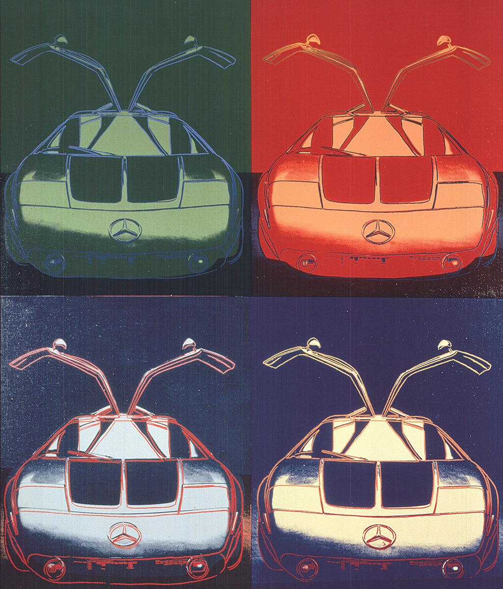 Mercedes-Benz Typ C 111 Versuchwagen x 4 - Print by (after) Andy Warhol
