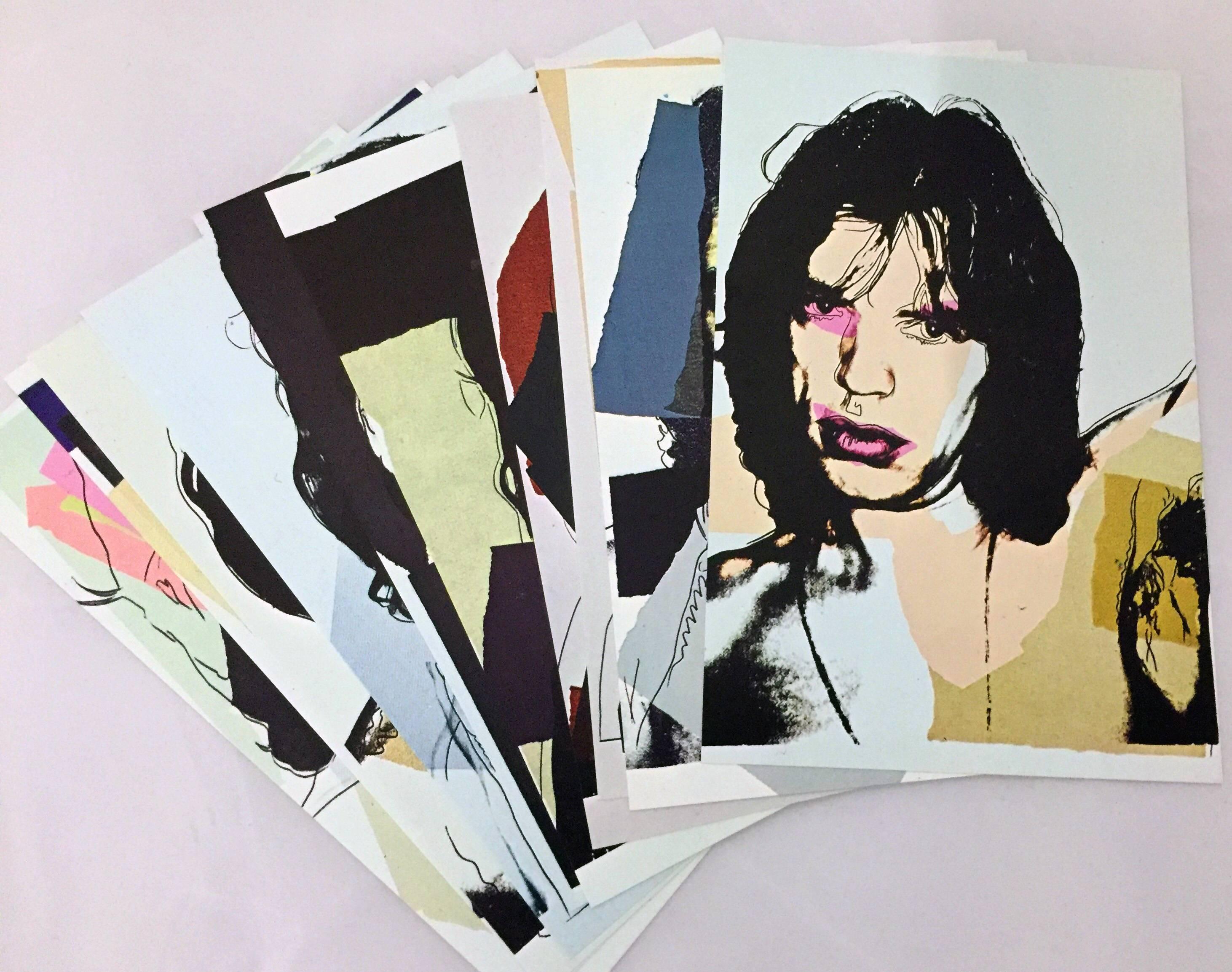 Mick Jagger, Andy Warhol, portfolio of 10 Leo Castelli announcements  4