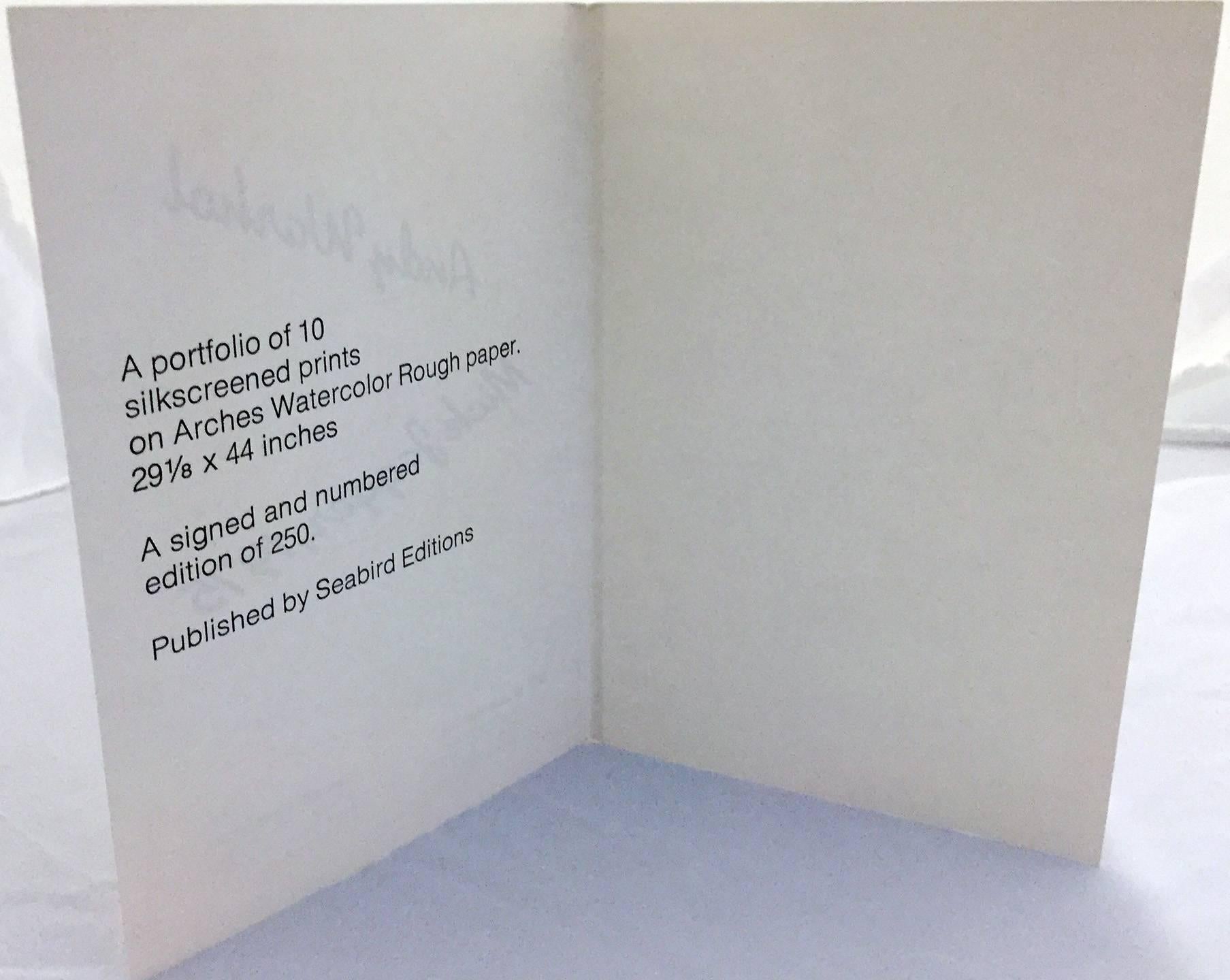 Mick Jagger, Andy Warhol, portfolio of 10 Leo Castelli announcements 6