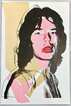 Mick Jagger, Andy Warhol, portfolio of 10 Leo Castelli announcements 