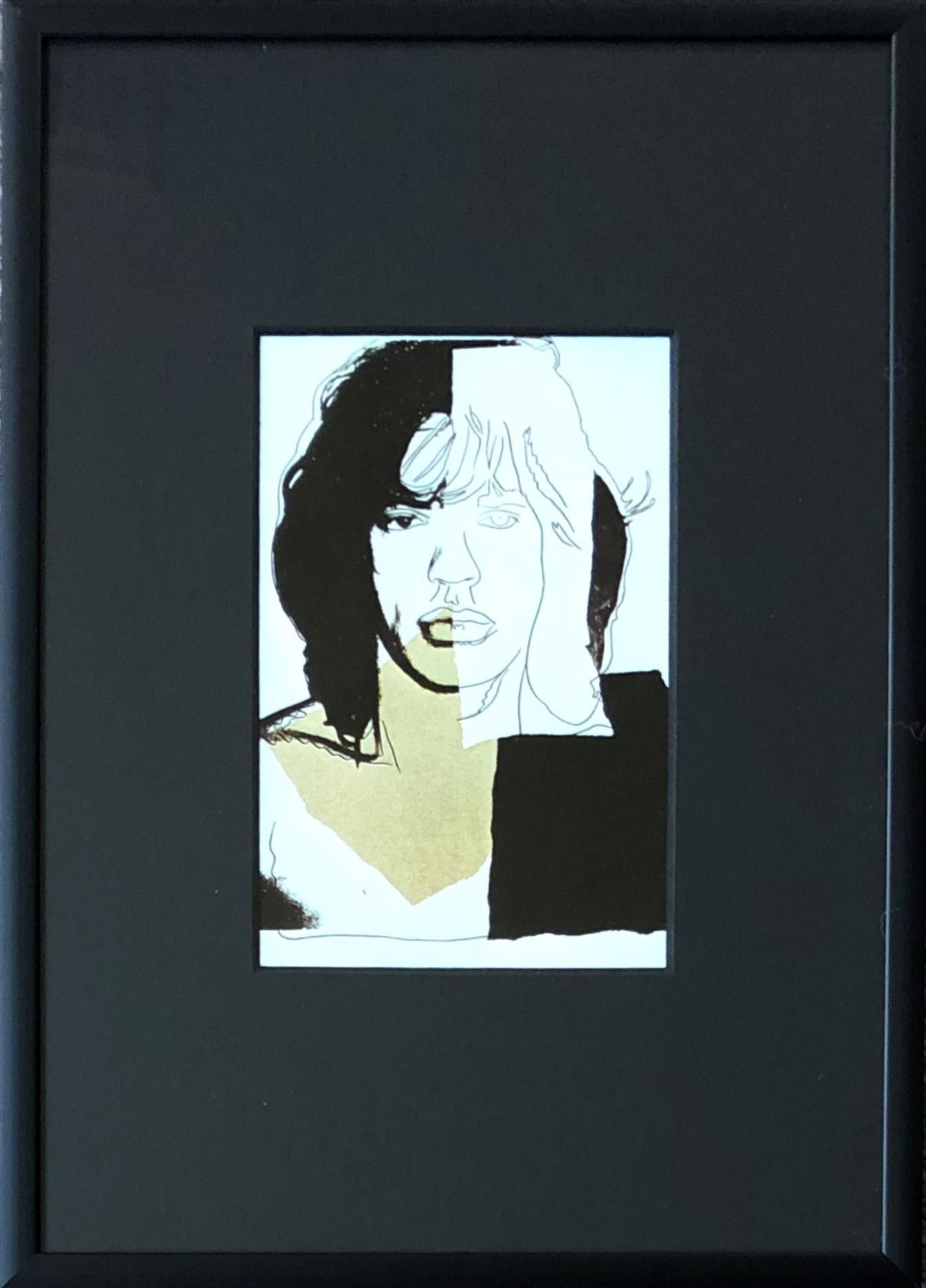 Mick Jagger II - Andy Warhol, Announcement card, Rolling Stones, Musician, Pop - Print by (after) Andy Warhol