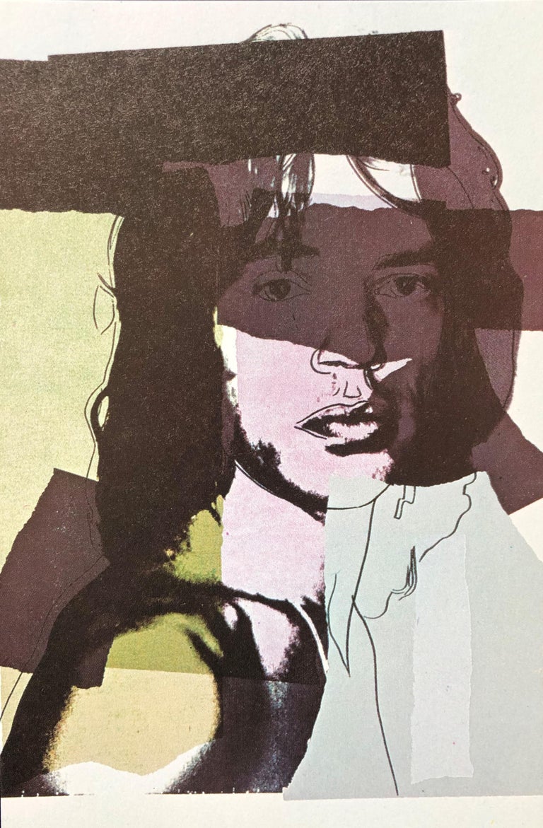 (after) Andy Warhol Print - Mick Jagger III - Andy Warhol, Announcement card, Rolling Stones, Musician, Pop