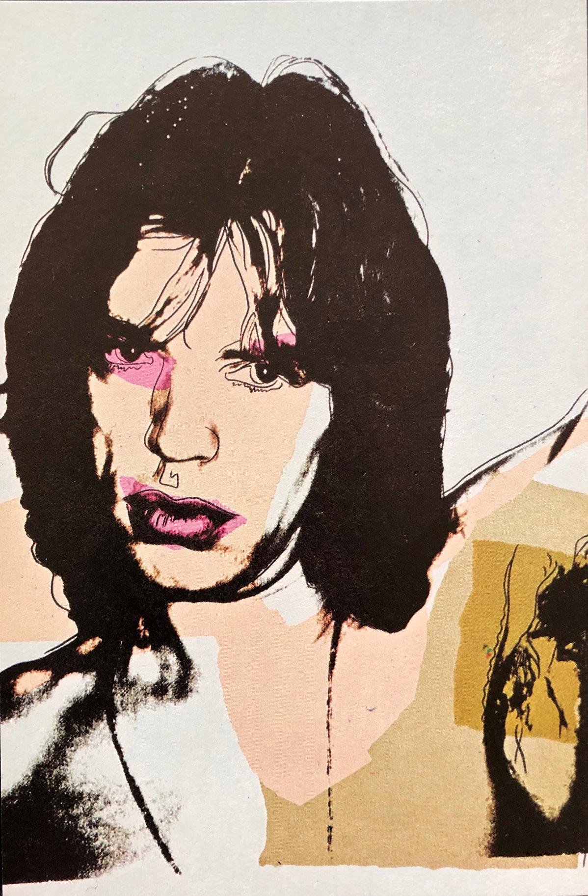Andy Warhol, cartes d'annonce Jagger lot de 10, Rolling Stones, Musician, Pop - Beige Print par (after) Andy Warhol