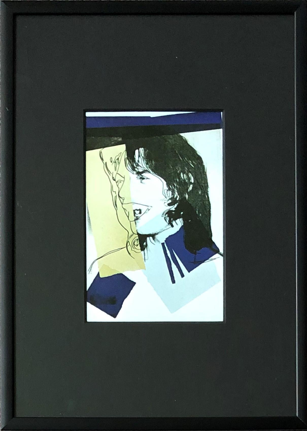 Mick Jagger VI - Andy Warhol, Ankündigungskarte, Rolling Stones, Musiker, Pop – Print von (after) Andy Warhol
