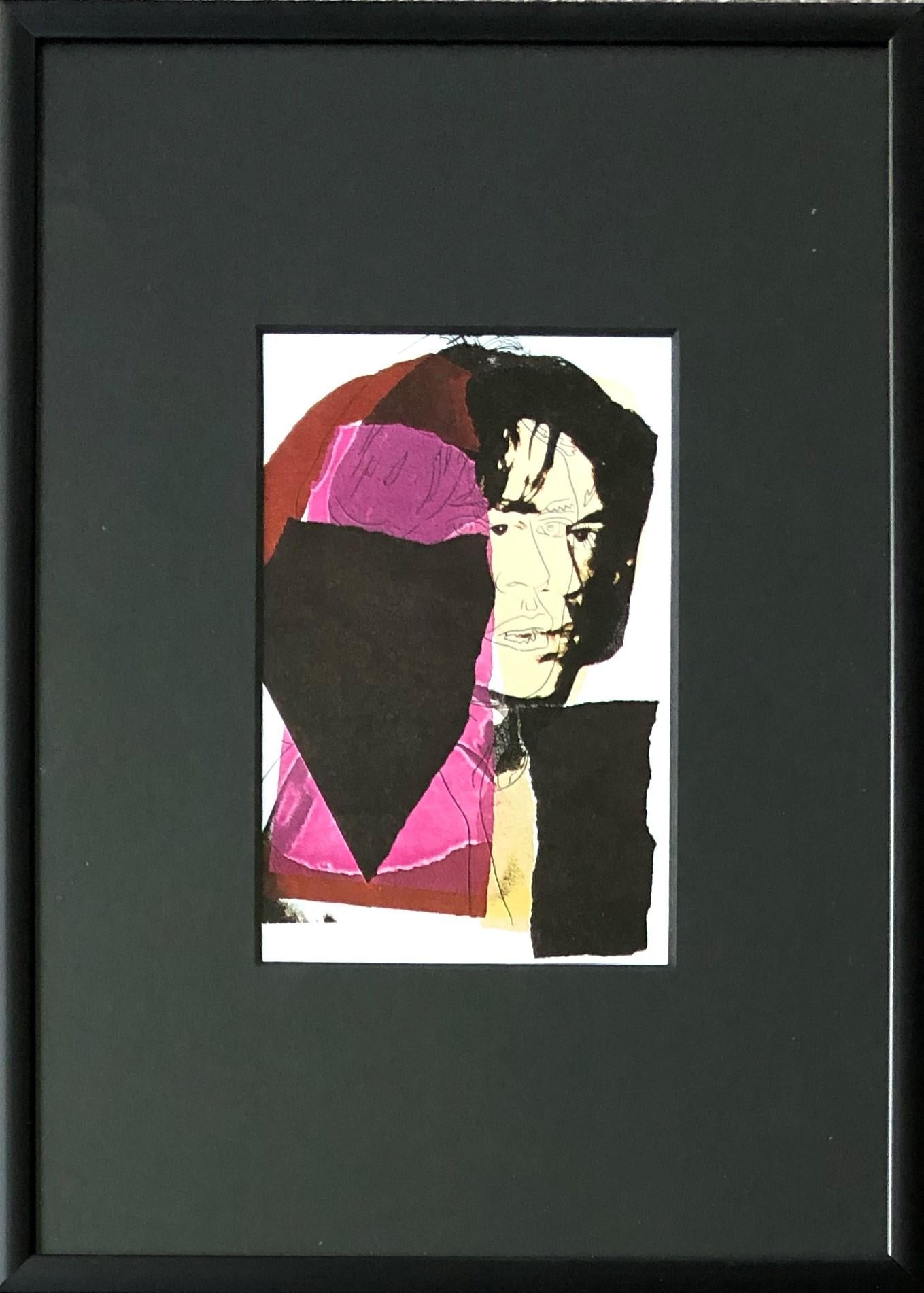 Mick Jagger VII - Andy Warhol, Announcement card, Rolling Stones, Musician, Pop - Print by (after) Andy Warhol