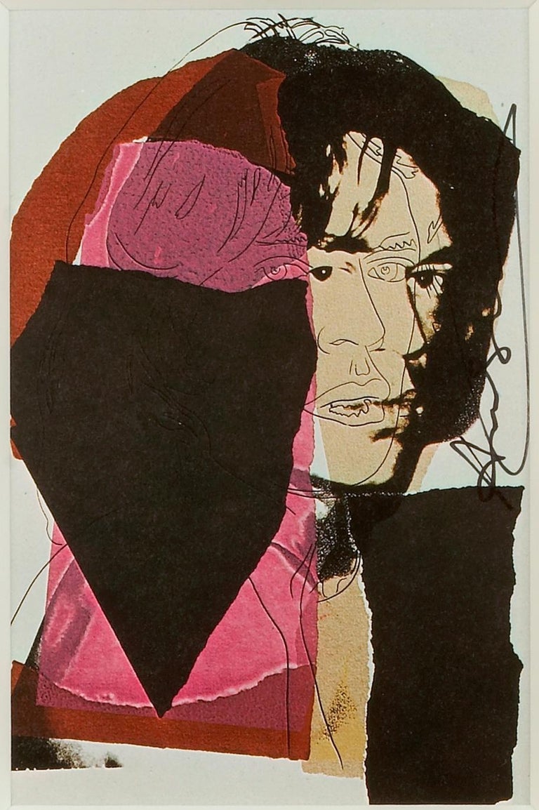 (after) Andy Warhol Portrait Print - Mick Jagger VII - Andy Warhol, Announcement card, Rolling Stones, Musician, Pop