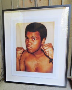 Vintage  Mohammad Ali After Andy Warhol Polaroids